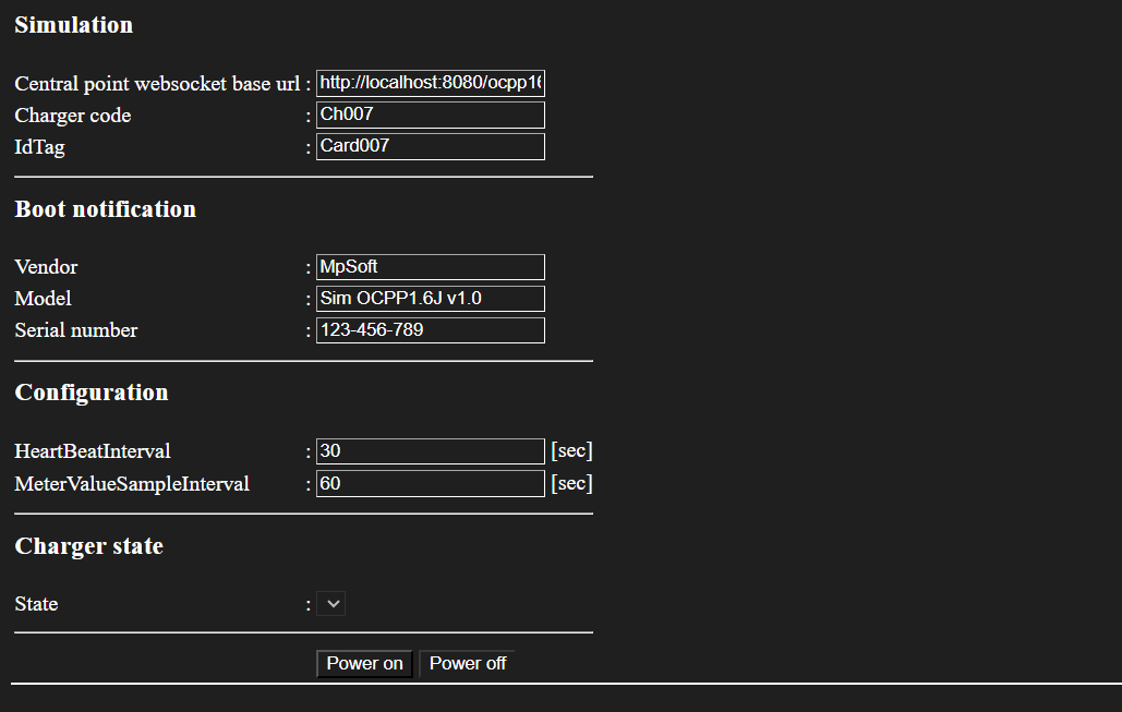 Ev Charger Simulator